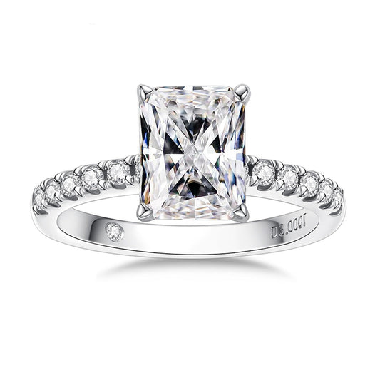 Bague Promise Rayonnant Moissanite